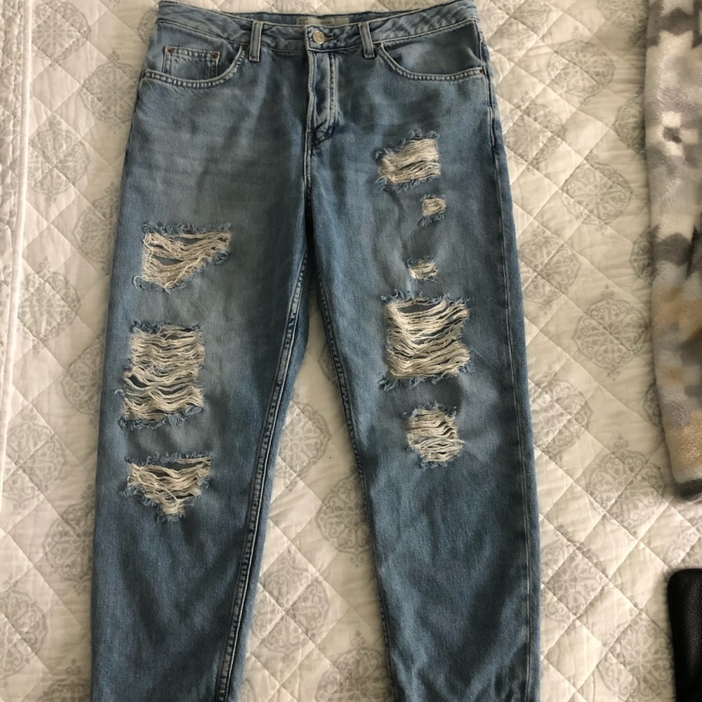 Topshop moto collection boyfriend jeans